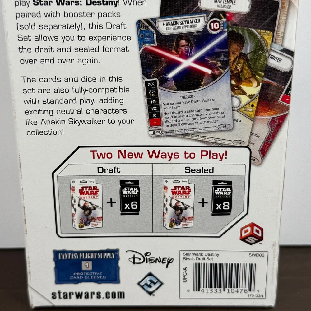 Star Wars Destiny Rivals Draft Set Dice Card Game SWD06 Fantasy Flight New